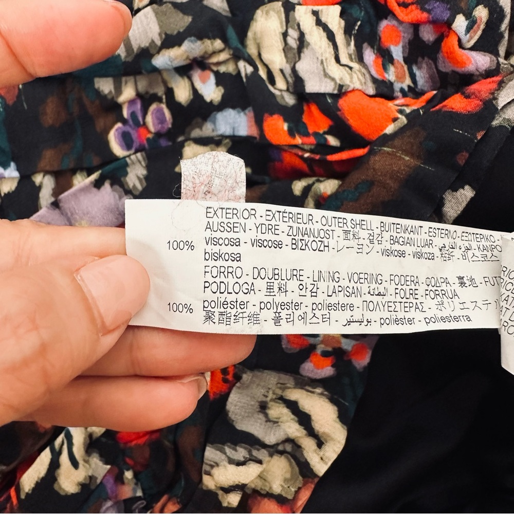 NWOT Zara Red Floral Mini Skirt - Picture 6 of 7
